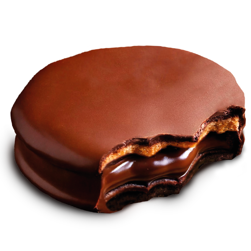 Biscoito Recheado Coberto Avelã Lowy