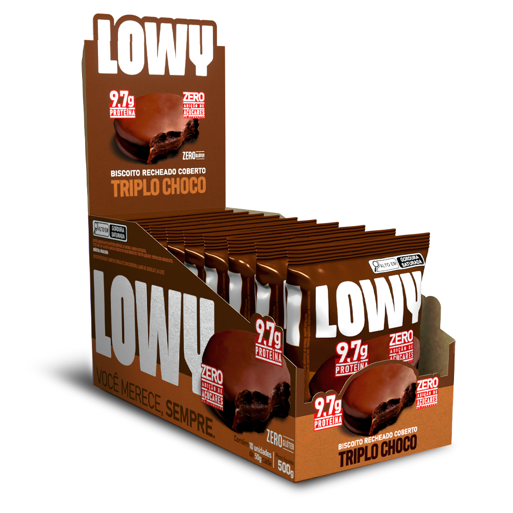 Display Biscoito Recheado Coberto Triplo Choco Lowy