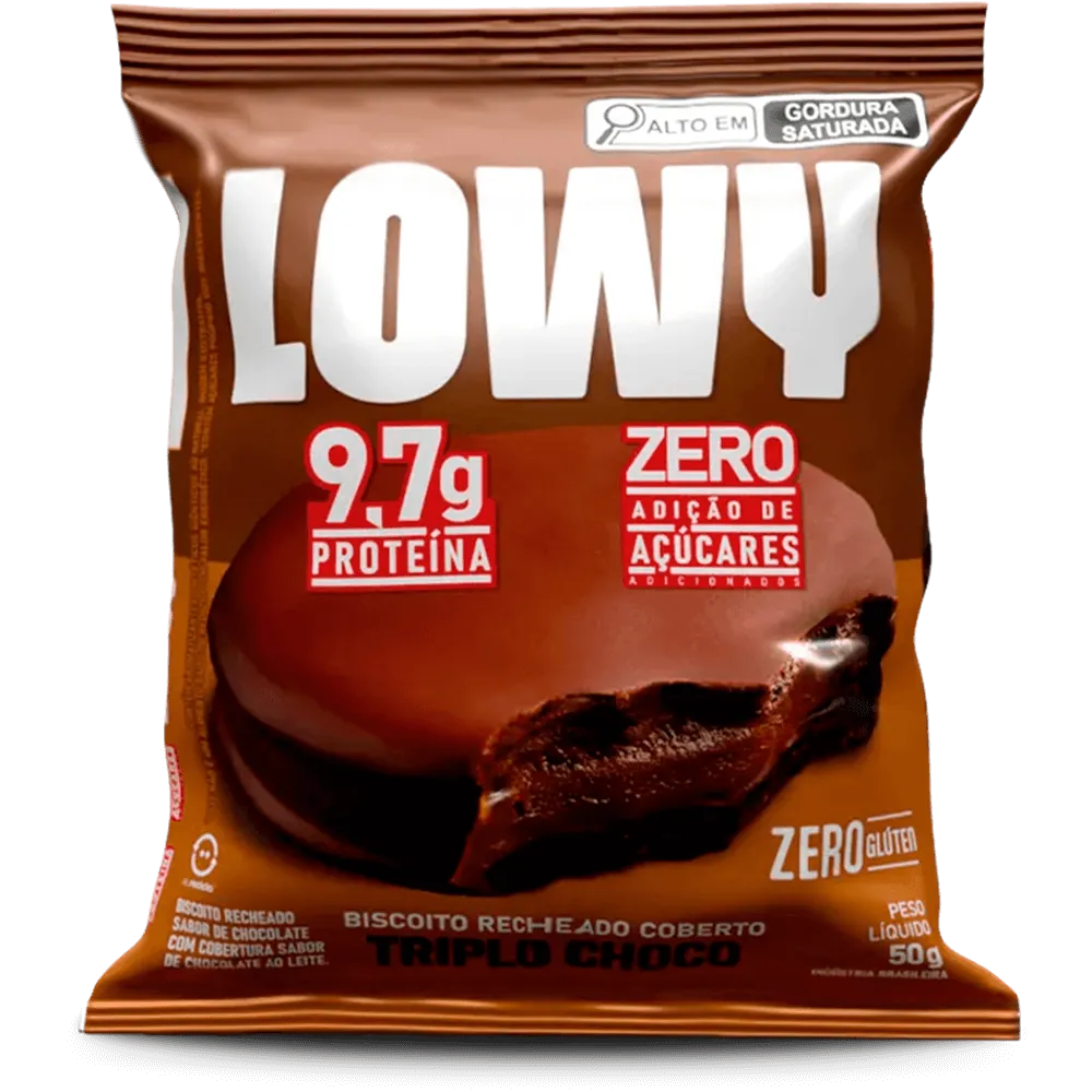 Biscoito Recheado Coberto Triplo Choco Lowy - 50g – Lowy Snacks