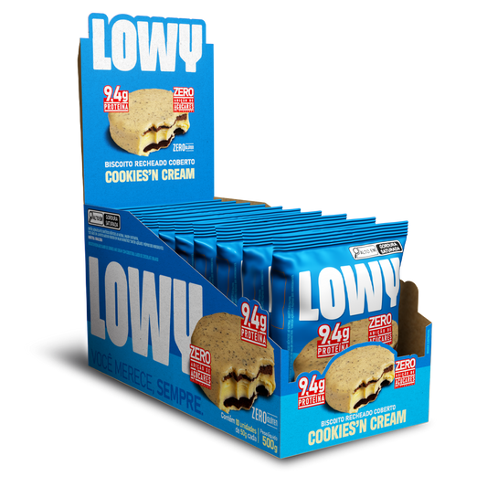 Display Biscoito Recheado Coberto Cookies'n Cream Lowy