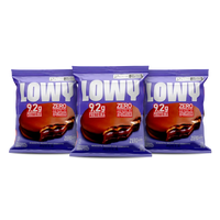 Combo Biscoito Recheado Coberto Avelã Lowy - 03 unid 150g