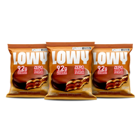 Combo Biscoito Recheado Coberto Doce de Leite Lowy - 03 unid 150g